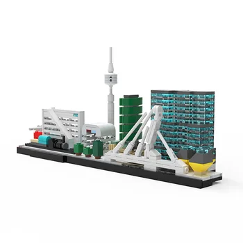 Ünlü Yapı Skyline Mimari Yapı Blok Seti Rotterdam Skyline Geleceğe Dönüş Peri Masalı Dünya Oyuncaklar