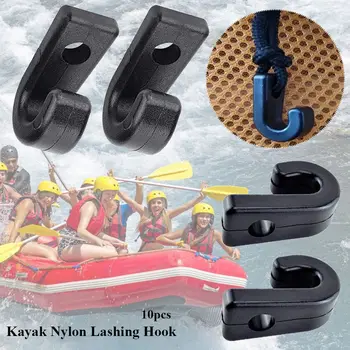 10 adet Kayaks PVC Tekne Pompası Aksesuarları Kano Tekneler Tokaları Naylon Bağlama Kancası Bungee Kanca Kayık Tokaları