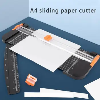 Kağıt kesme makinesi Scrapbooking Aracı Otomatik Güvenlik Koruma Yan Cetvel Çift Yönlü Keskin Bıçak Kağıt Dilimleyici Öğrenci Güvenli