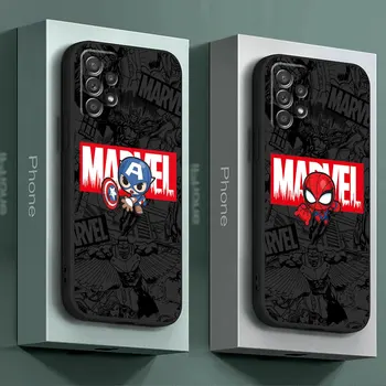 Telefon Kılıfı için Samsung Galaxy M33 M31 M53 M32 M30s M31s M54 M51 M23 M52 M13 Kabuk TPU Yumuşak Marvel Kaptan Amerika Ironman Kapak