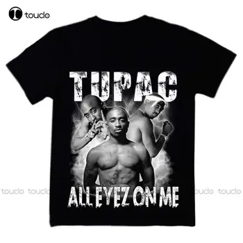 Tupac Png, Rap Kaçak T-Shirt Tasarım Özel Yetişkin Genç Unisex Dijital Baskı Tee Gömlek Komik Sanat Streetwear Karikatür Tee