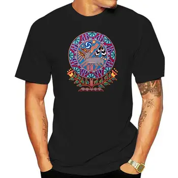 Yerli Huichol Peyotes Geyik T Shirt Özel Temel Hediye Serin Bahar Kawaii Tee Gömlek Artı Boyutu 5xl Gömlek