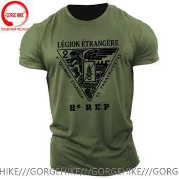 Yeni Fransız Yabancı Lejyonu Özel Kuvvetler Dünya Savaşı Ordu T Shirt Erkek Tişört Homme Camisetas Erkekler pamuklu tişört Tees Tops Giyim