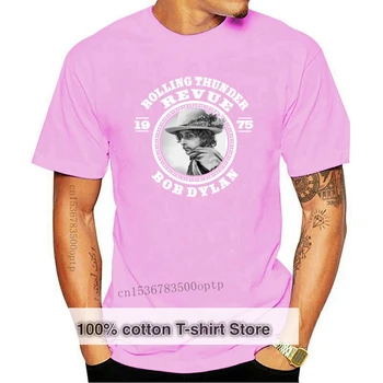Bob Dylan-Revue T-Shirt Haddeleme Thunder 1975 Gömlek Siyah Erkekler-Kadınlar İçin Daha Fazla Boyut Ve Renk Tee Gömlek