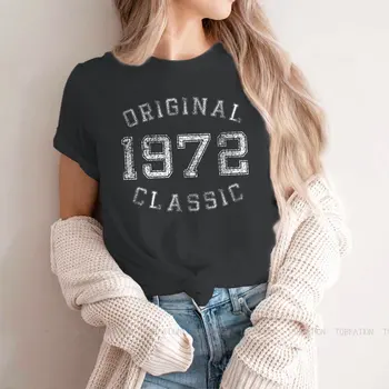 Orijinal Retro Vintage 50th doğum günü hediyesi TShirt Kız için 1972 2022 50 Yaşında Hip Hop T Shirt Kısa Kollu 5XL 
 Sıcak Satış