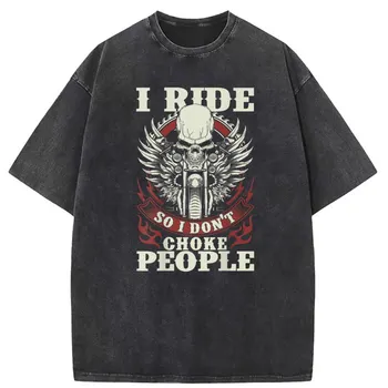 Motosiklet Vintage Erkekler Özel Sokak Tshirt Yıkanmış Yaz Sonbahar Tişörtü Serin Uzun Kollu Streetwear Harajuku Camisa T Shirt