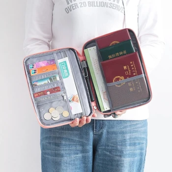 Sıcak seyahat cüzdanı Aile Pasaport Tutucu Yaratıcı Su Geçirmez evrak çantası Organizatör Seyahat aksesuarları Belge Çantası Kart Sahibi