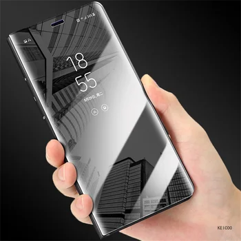 Temperli cam manyetik deri kabuk İçin Samsung Galaxy Z Fold5 Fold2 Fold3 Fold4 SM-F946B SM-F926B Anti-sonbahar ayna durumda