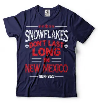 Kar taneleri Uzun Sürmez New Mexico Trump 2024 Tee Gömlek Erkek tee