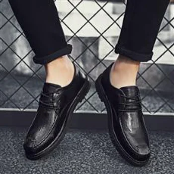Erkek ayakkabıları 2023 Bahar Yeni deri ayakkabı İş resmi giysi Ayakkabı Moda Rahat deri ayakkabı Tüm Eşleşen erkek