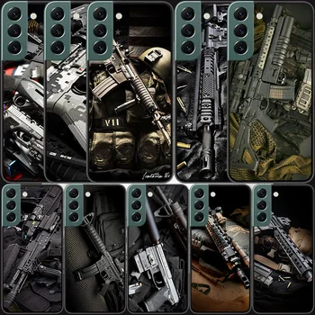 Askeri Silah Telefon Kılıfı İçin Samsung Galaxy A12 A22 A32 A42 A52 A72 A54 A34 A24 A14 A73 A53 A33 A23 A13 5G F52 F62 Kapak S