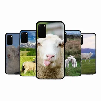Koyun çiftliği mutlu Telefon Kılıfı İçin Samsung S 9 10 20 21 22 23 30 23 artı lite Ultra FE S10lite Fundas