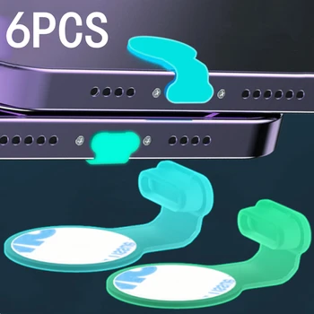 Apple iPhone iPad Samsung için ios C Tipi şarj portu Koruyucu Airpods İçin İOS Silikon Aydınlık anti-kayıp Toz Fişi Evrensel