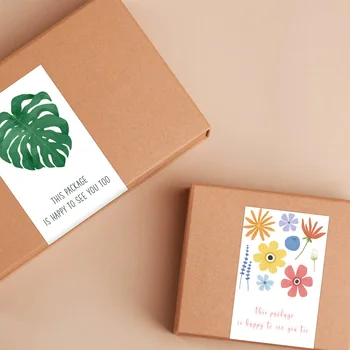 10-50 Adet Teşekkür Ederim Etiket Bu Paket Sizi De Görmekten Mutluluk Duyar Çiçek Çıkartmalar Mühür Etiket Küçük İşletme Paketi Dekor