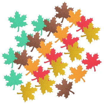 25 Adet bülten tahtası dekorasyon yapay konfeti yaprak Dekupaj kağıt payetler keser