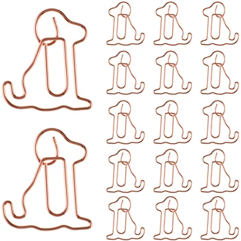 25 Adet Yaratıcı ataşlar Güzel Köpek Şekilli Dekoratif Belge Klipleri Yer İmi Klipleri Ofis Malzemeleri