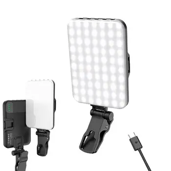 Selfi ışığı Telefon İçin 60 LEDs Taşınabilir Yüksek Güç dolgu ışığı güzellik ışığı Telefon ışığı 3 Modları 2200mAh Kapalı Gece Stüdyoları