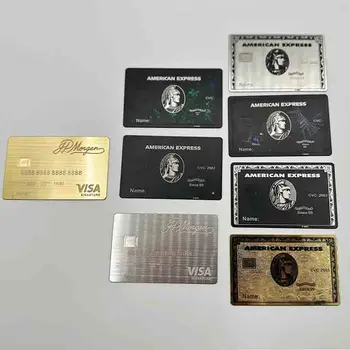 4442 High-end özel Nfc Metal Kartları Kartvizit Qr Kodu İle Nfc 4K Altın Nfc Metal Kartvizit